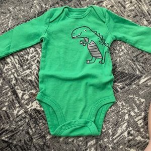 Long and short sleeve dinosaur onesies